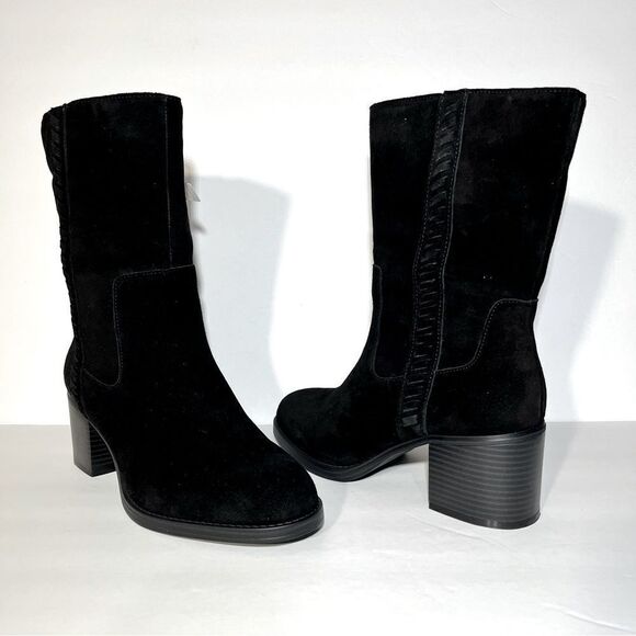 Vince Camuto Zelcinna Water-Repellent Mid-Shaft Suede Boots - Picture 6 of 8